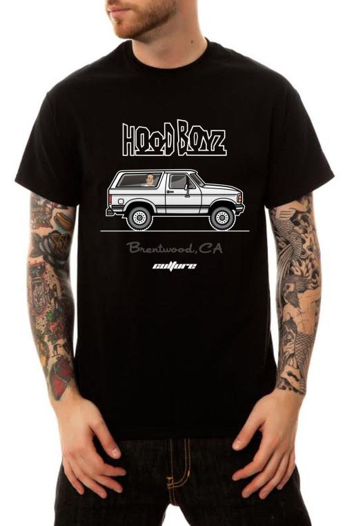 The Hood Boyz Brentwood T-Shirt in Black