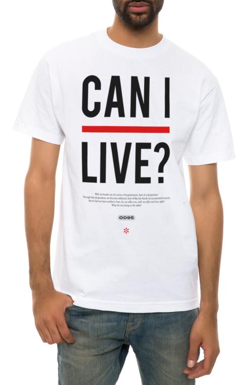 The Can I Live Tee in White
