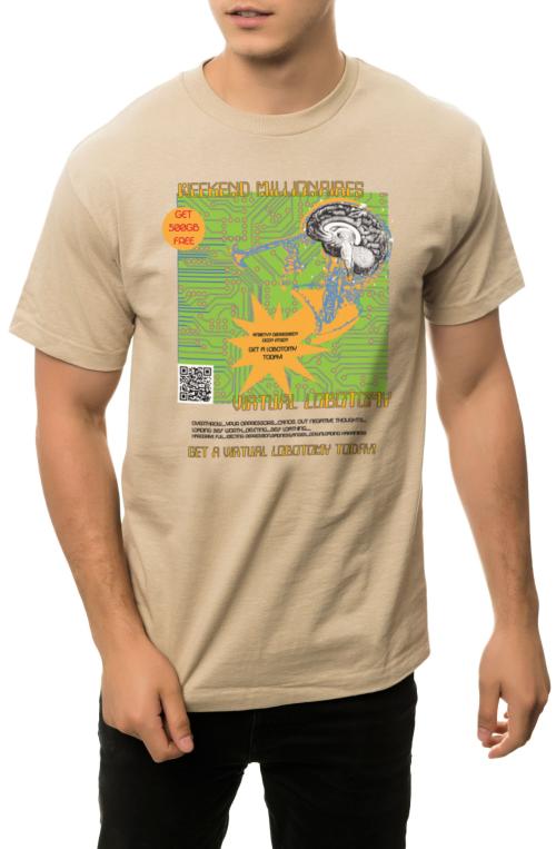 The Virtual Lobotomy Tee in Sand