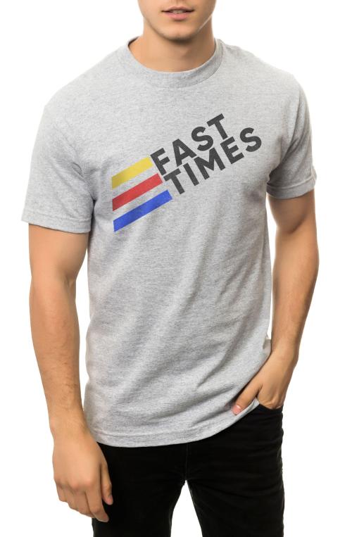 The Fast Times Tee in Heather Grey