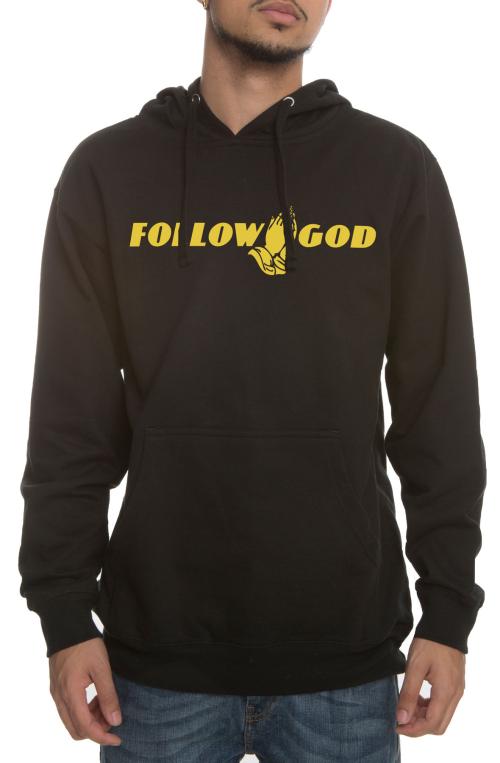 The Follow God Hoodie in Black
