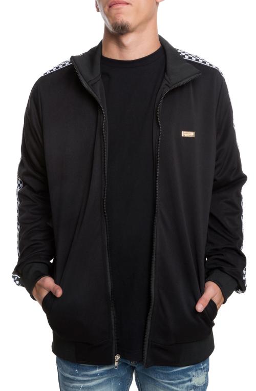 Bergen Check Track Jacket in Black Checker