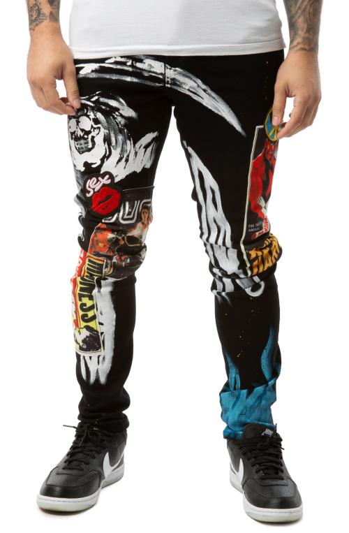 Rampage Multi Graphic Jeans
