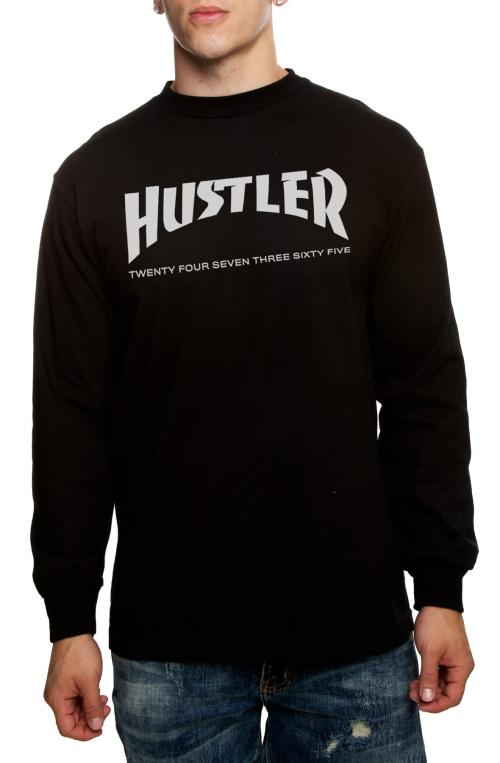 The Hustler 365 Long Sleeve Tee in Black
