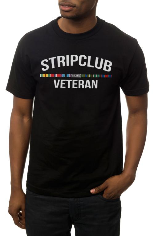 The Strip Club Veteran Tee in Black
