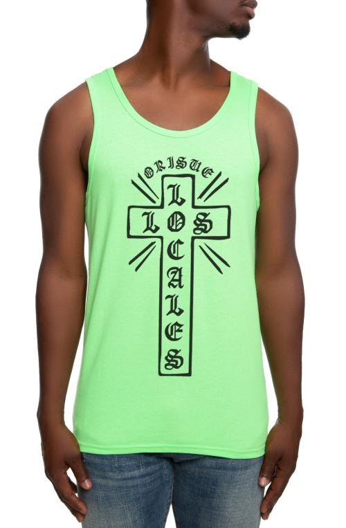 The Los Locals Tank Top in Neon Green