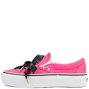 Women's Classic Slip-On Platform Oversized Lace In Rose