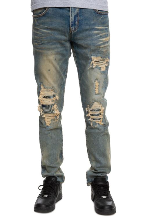 Barrett Rip & Repair Denim in Vintage Dirty Wash