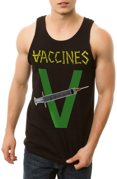 The Vaccines Tank Top in Black