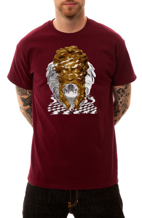 The Mouth That Roared Tee in Burgundy