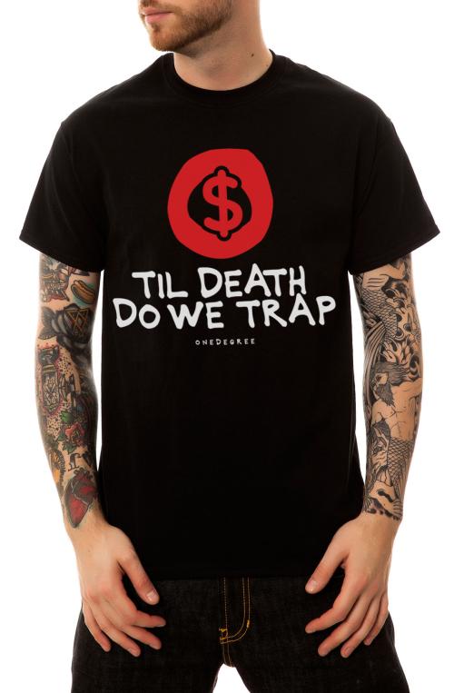 The Til Death Do We Trap Tee in Black