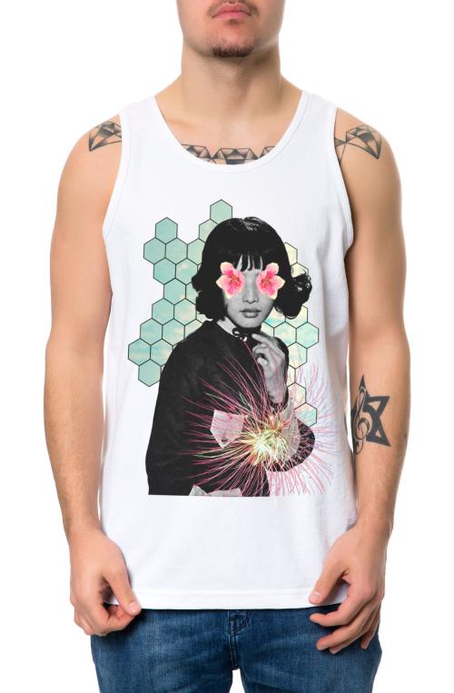The Honeycomb Tank Top in White