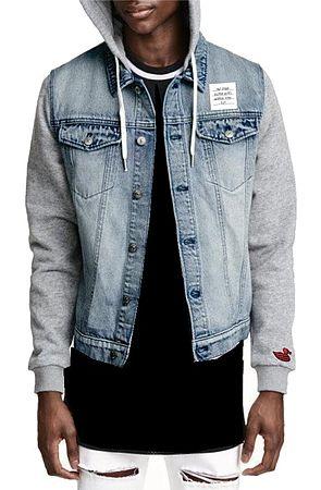 The Prep Coterie Denim Hoodie in Light Blue
