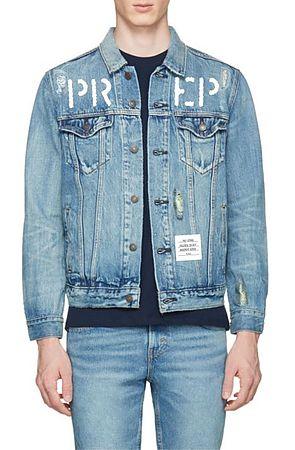 The Prep Distressed Jacket in Denim
