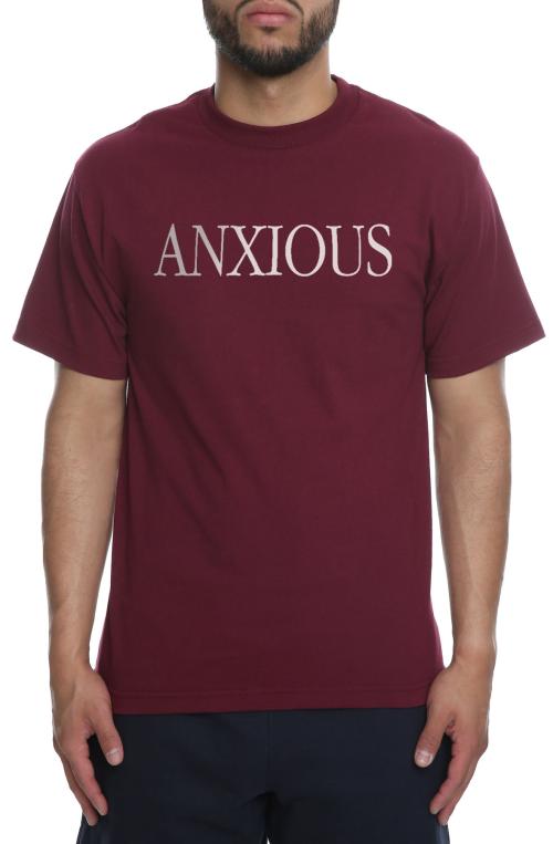 The Anxious Tee in Burgundy