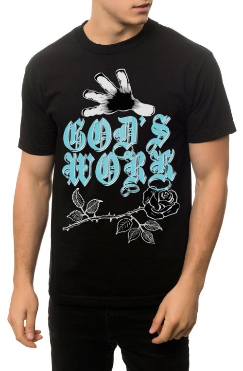 The Gods Work Tee in Black