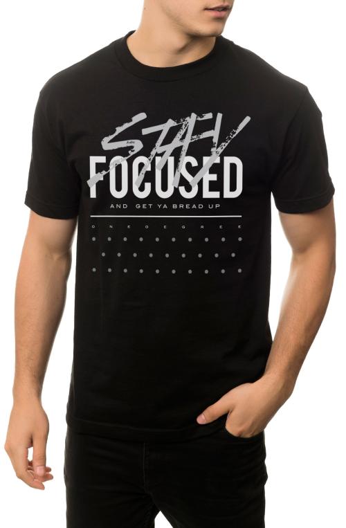 The Stay Focused Tee in Black