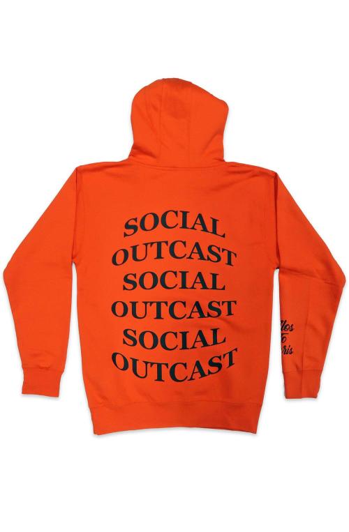 Bulge Social Outcast Hoodie in Orange and Black