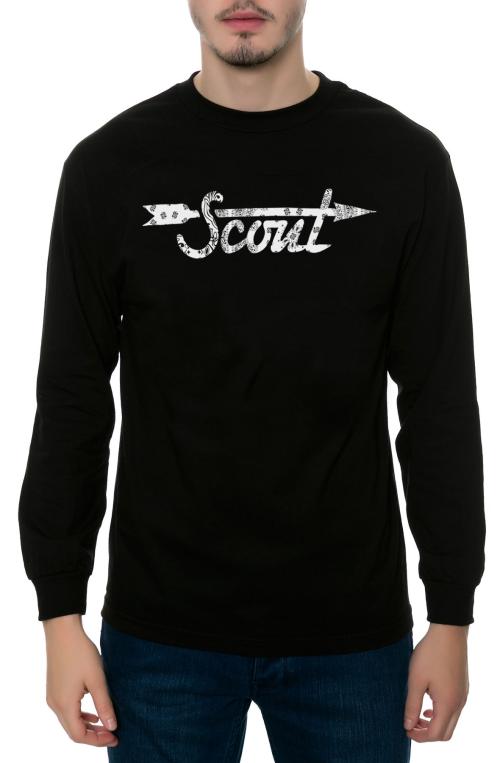 The Bandana Fill Logo Long Sleeve Tee in Black