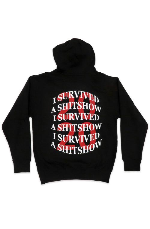 I Survived a Shit Show Hoodie in Black