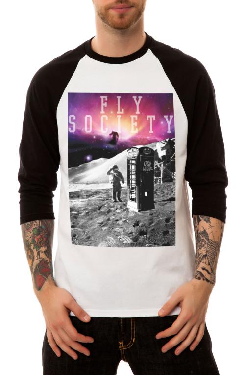 The Mission Control Raglan in Black & White