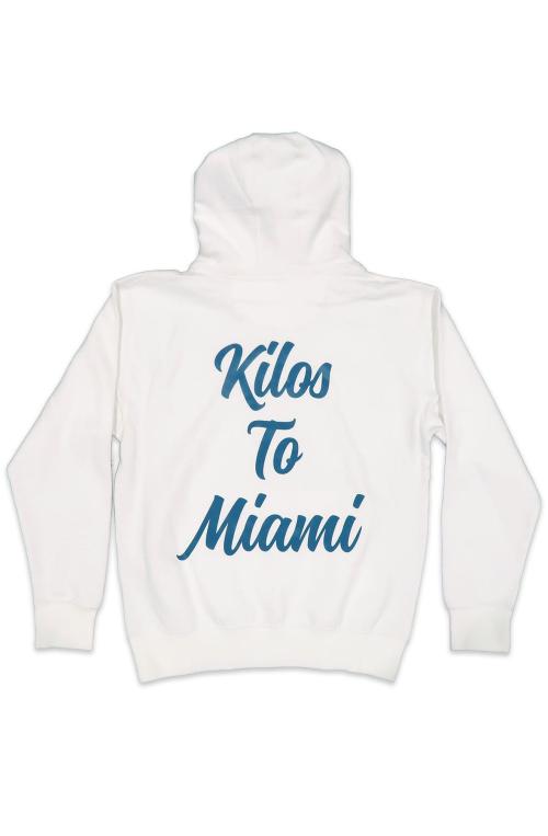 Kilos To Miami Hoodie in White