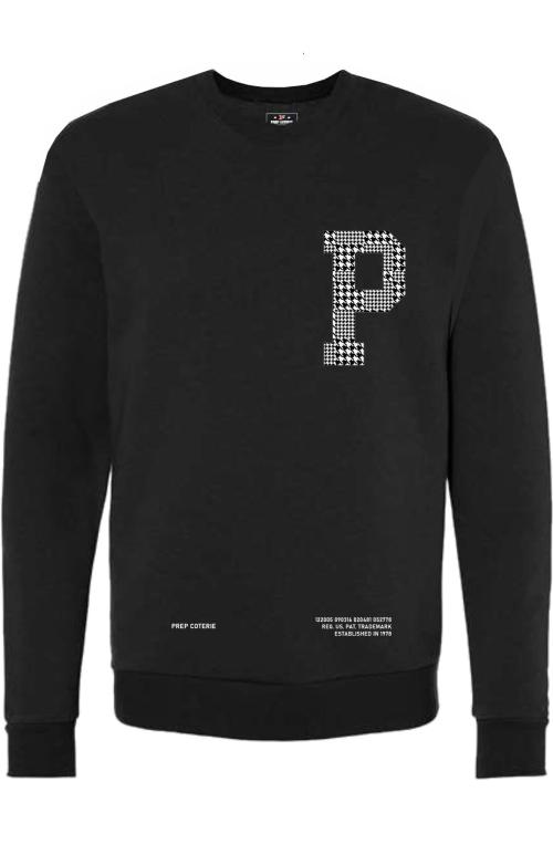 Letterman Houndstooth Sweatshirt
