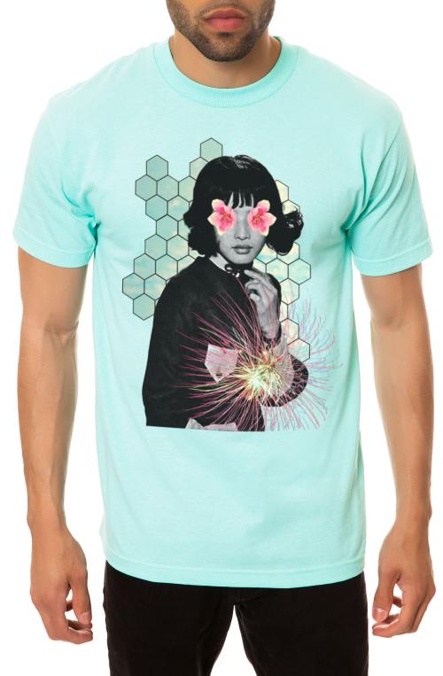 The Honeycomb Tee in Mint
