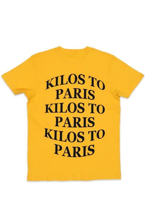 Bulge Kilos To Paris T-shirt in Black and Yellow