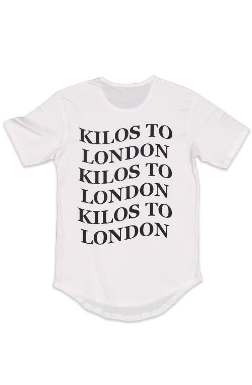 Kilos To London Scoop Tee in White