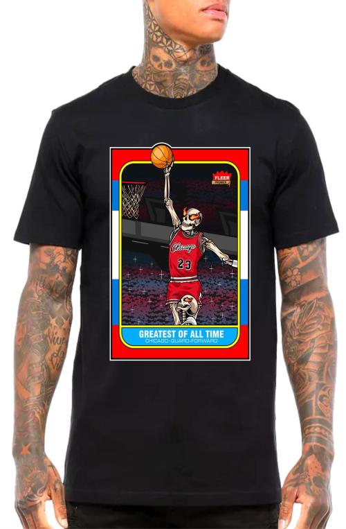 GOAT ROOKIE CARD SHIRT IN BLACK