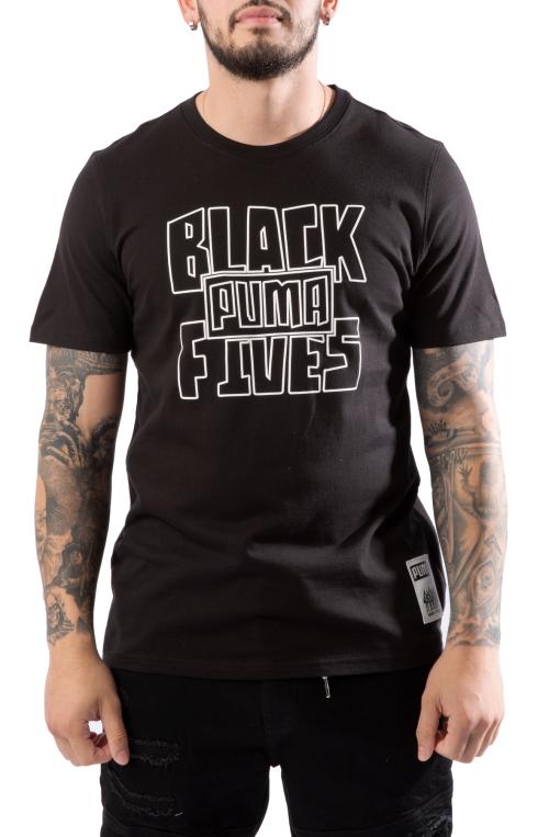 Black Fives Barnstorming Basketball Tee
