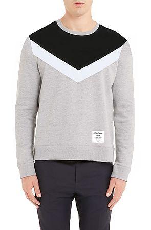 Chevron Color-Block Sweatshirt
