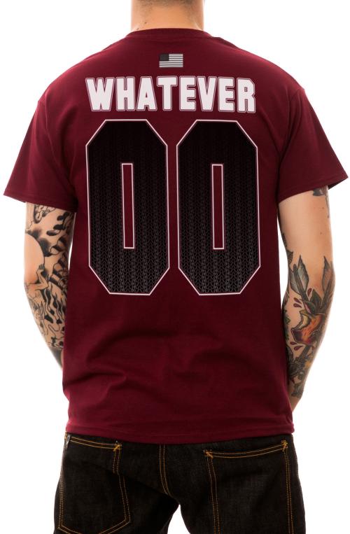 The Shrug Jersey Tee in Burgundy