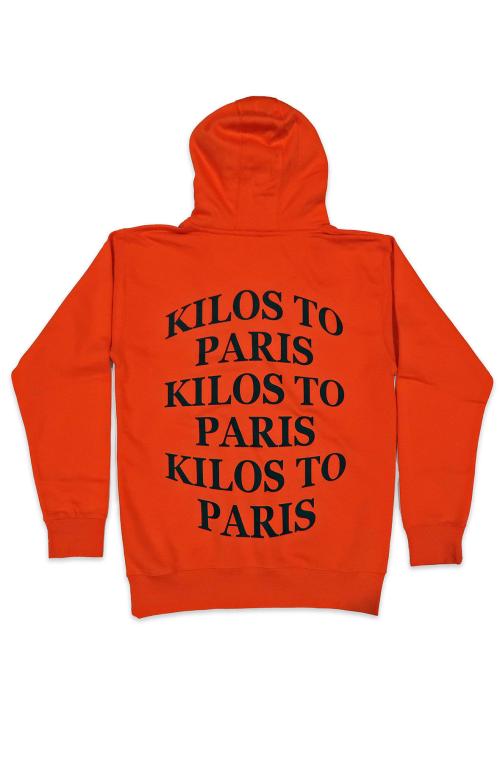 Bulge Kilos To Paris Hoodie in Orange and Black