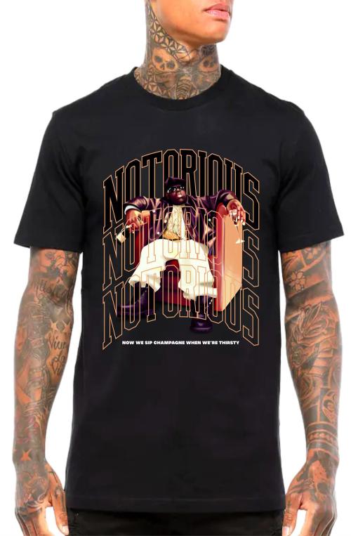 NOTORIOUS CHAMPAGNE SHIRT IN BLACK