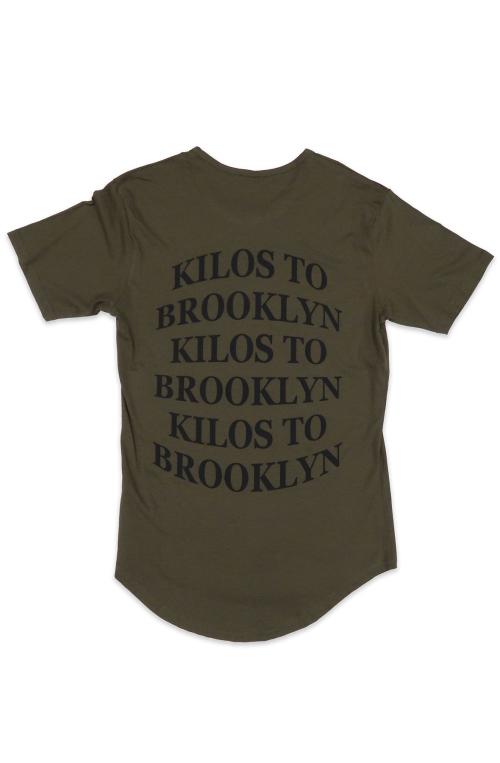 Kilos To Brooklyn Scoop Tee in Olive