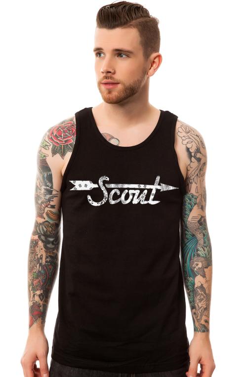 The Bandana Fill Logo Tank Top in Black