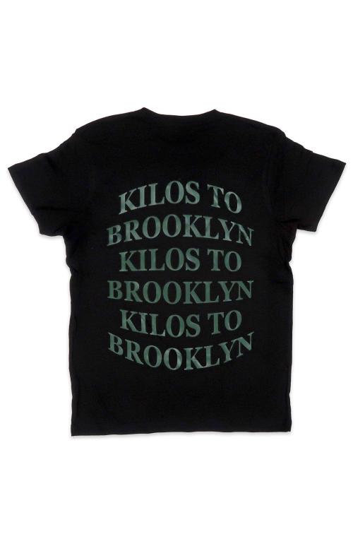 Kilos To Brooklyn Tee in Black and Green