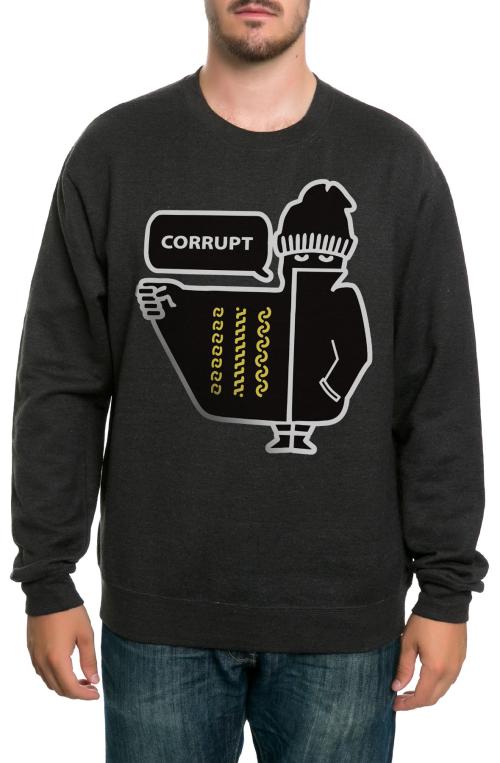 The Bandit Crewneck Sweatshirt in Charcoal