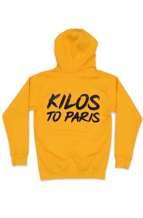 Kilos To Paris Hoodie in Yellow and Black