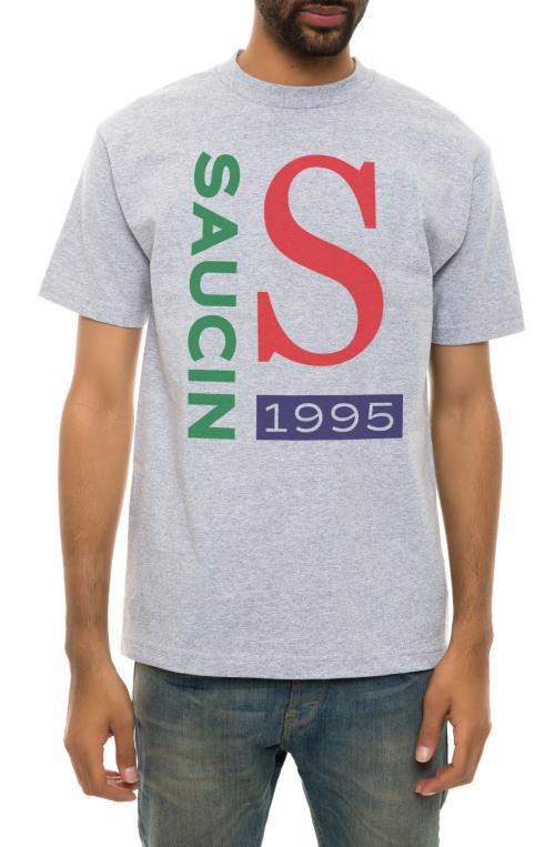 The Saucin 1995 Tee in Heather Grey