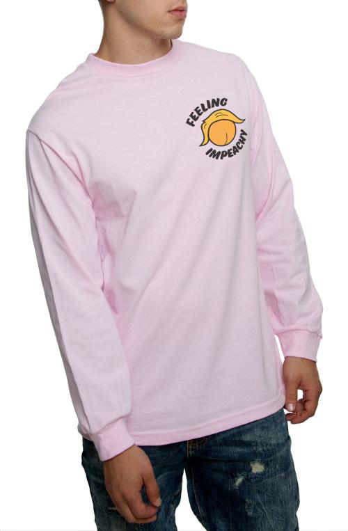 The Impeachy Long Sleeve Tee in Pink