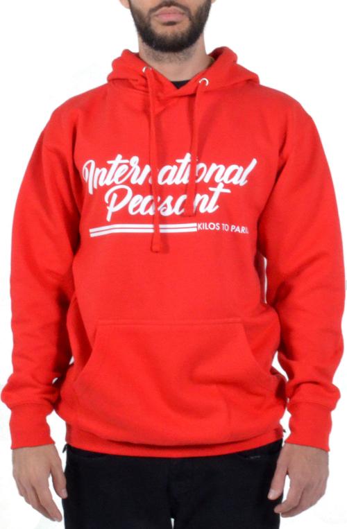 International Peasant Hoodie in Red