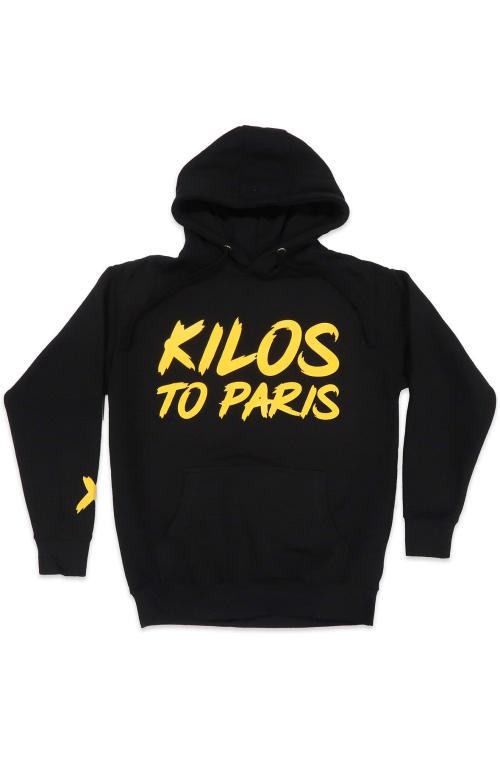 Kilos To Paris V2 Hoodie in Black and Yellow