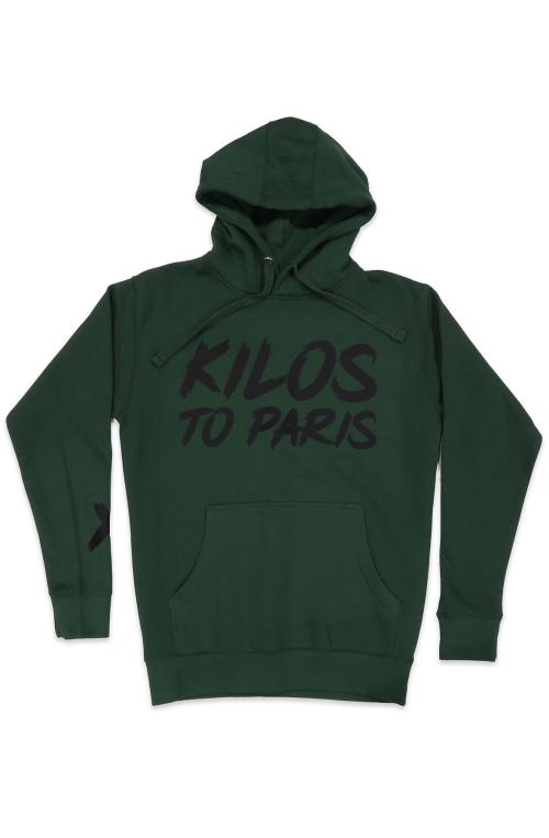 Kilos To Paris V2 Hoodie in Forest and Black