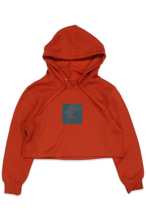 Kilos To Paris Crop Hoodie in Orange Regular price