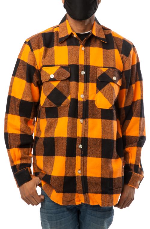 Heavyweight Plaid Flannel Shirt