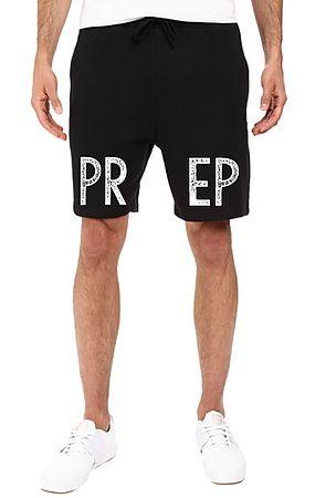 The Prep Coterie PREP Logo Sweatshorts in Black