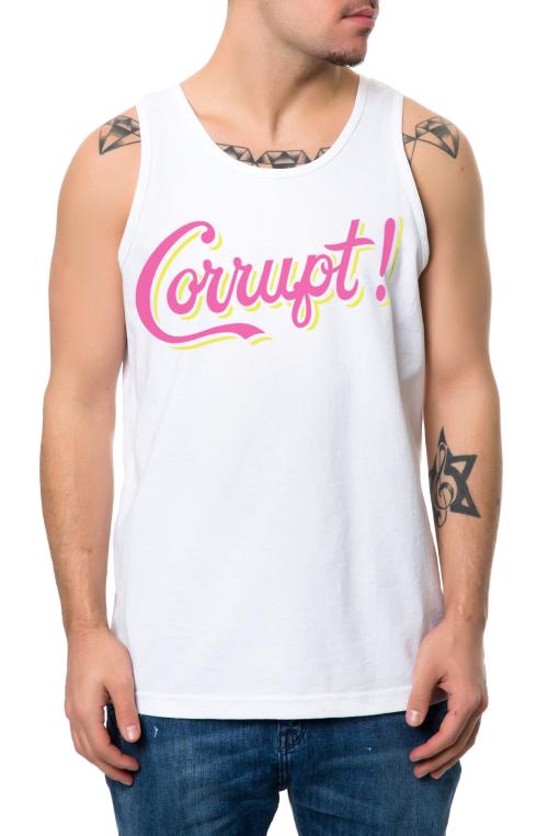 The Corrupt Tank Top in White